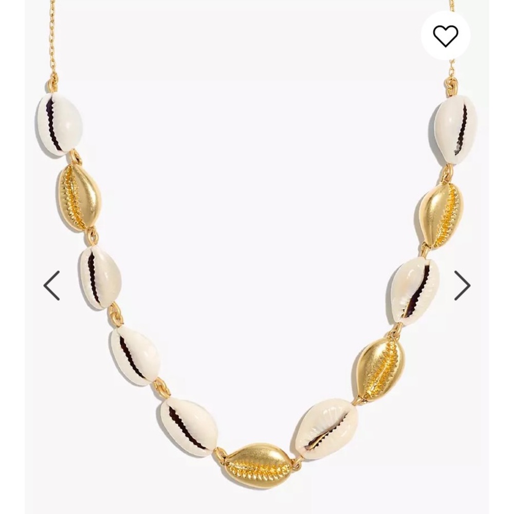 Madewell Cowrie Shell Chain Choker Necklace
